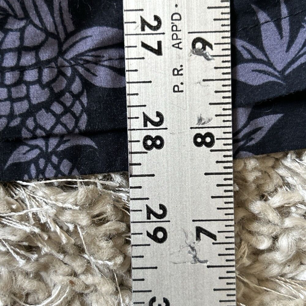 Royal Hawaiian Creations Shirt  Black w Pineapples & Ukuleles Beach Cruise Sz L - Picture 12 of 12